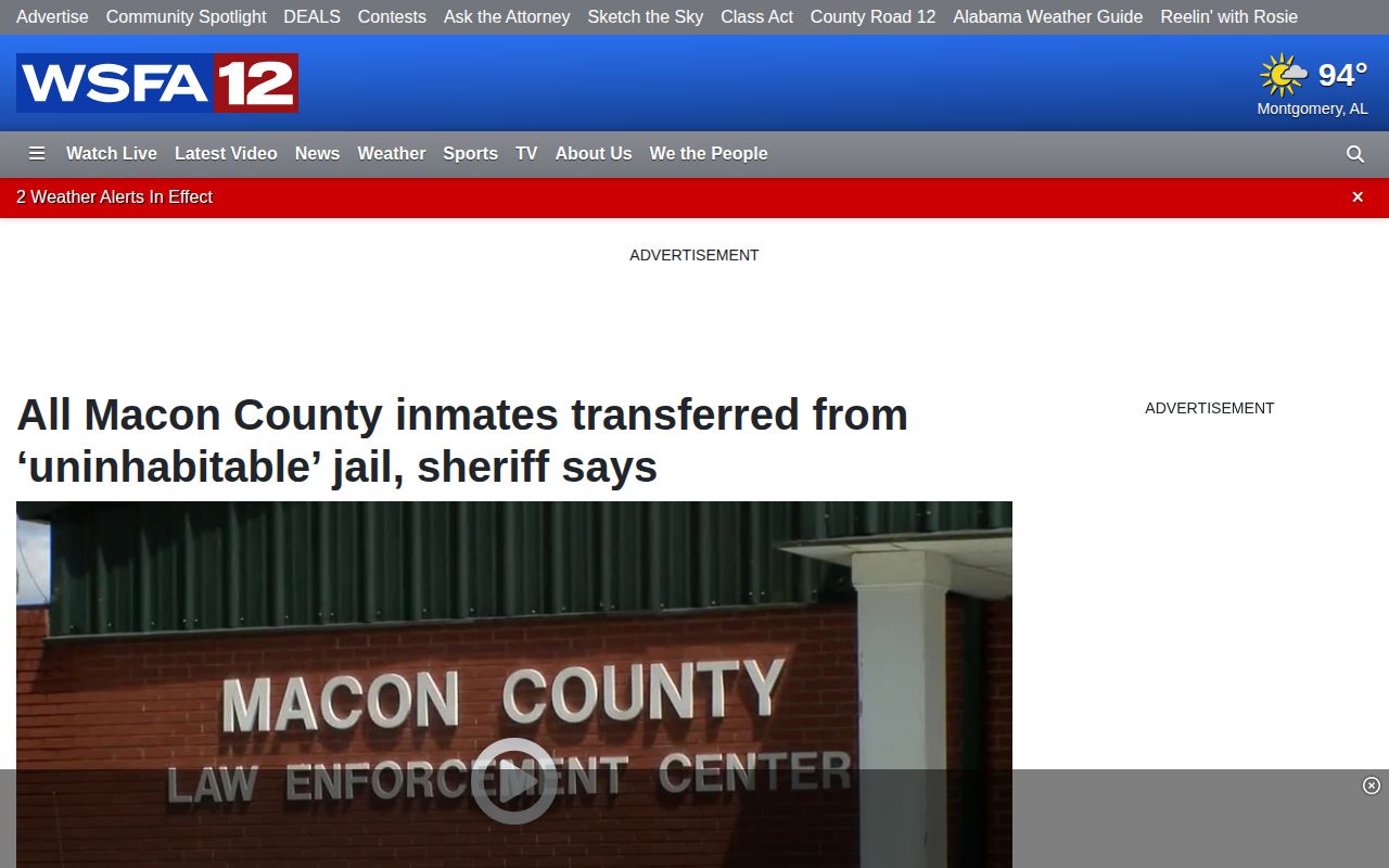 Macon County released inmates jail closure and transfer report